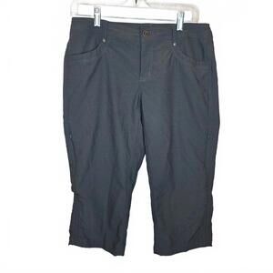 Kuhl long cargo Capri hiking short dark grey Women's Size 8